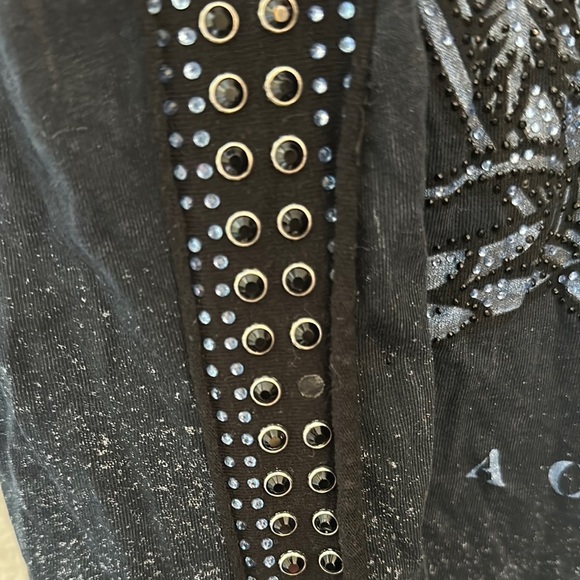 Affliction Black Short Sleeve Skull Tee - Picture 3 of 8